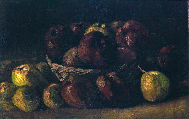 Картина Ван Гога Натюрморт с корзиной яблок 1885